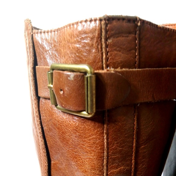 Lucky Brand Brown Leather Knee High Boots 6.5M - Picture 7 of 8